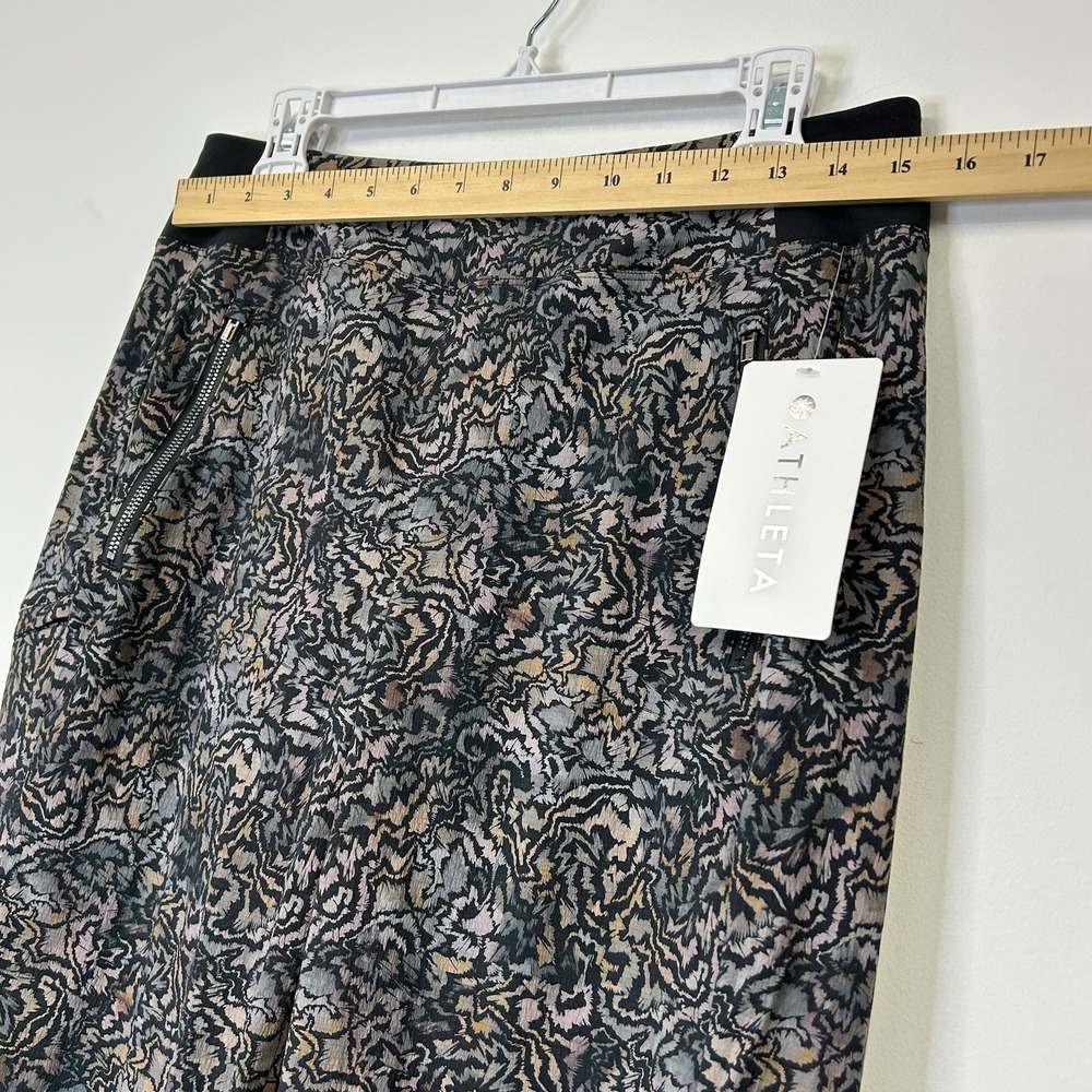 NEW Athleta Trekkie North Joggers Women's Size‎ 10 Tall Black Pattern Pants - Picture 5 of 9